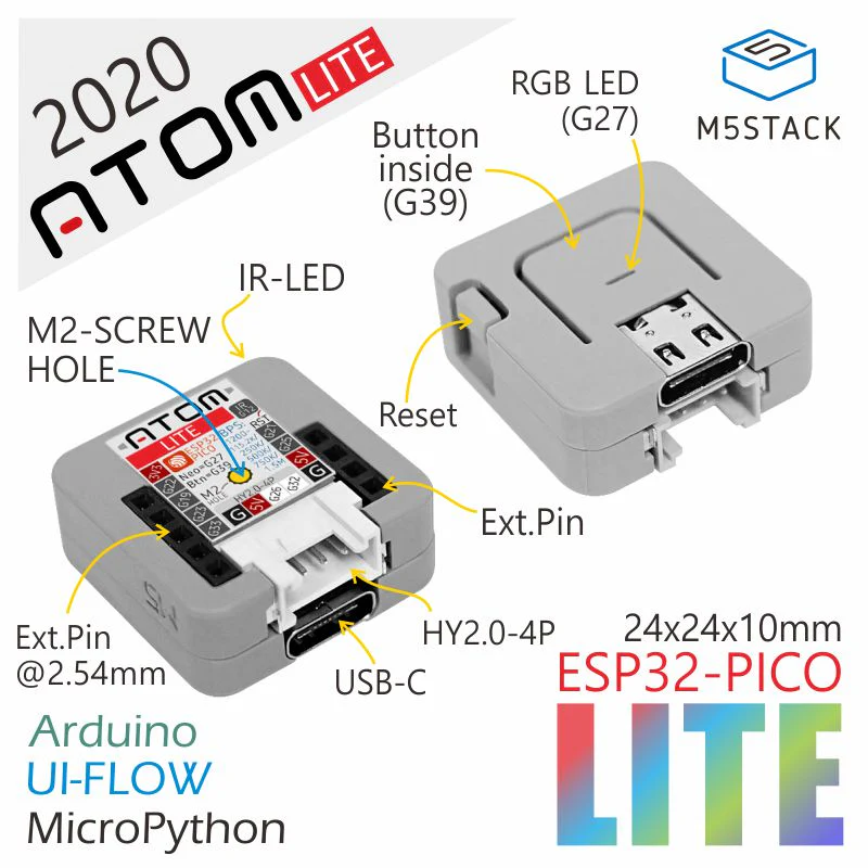 M5Stack Atom-lite features