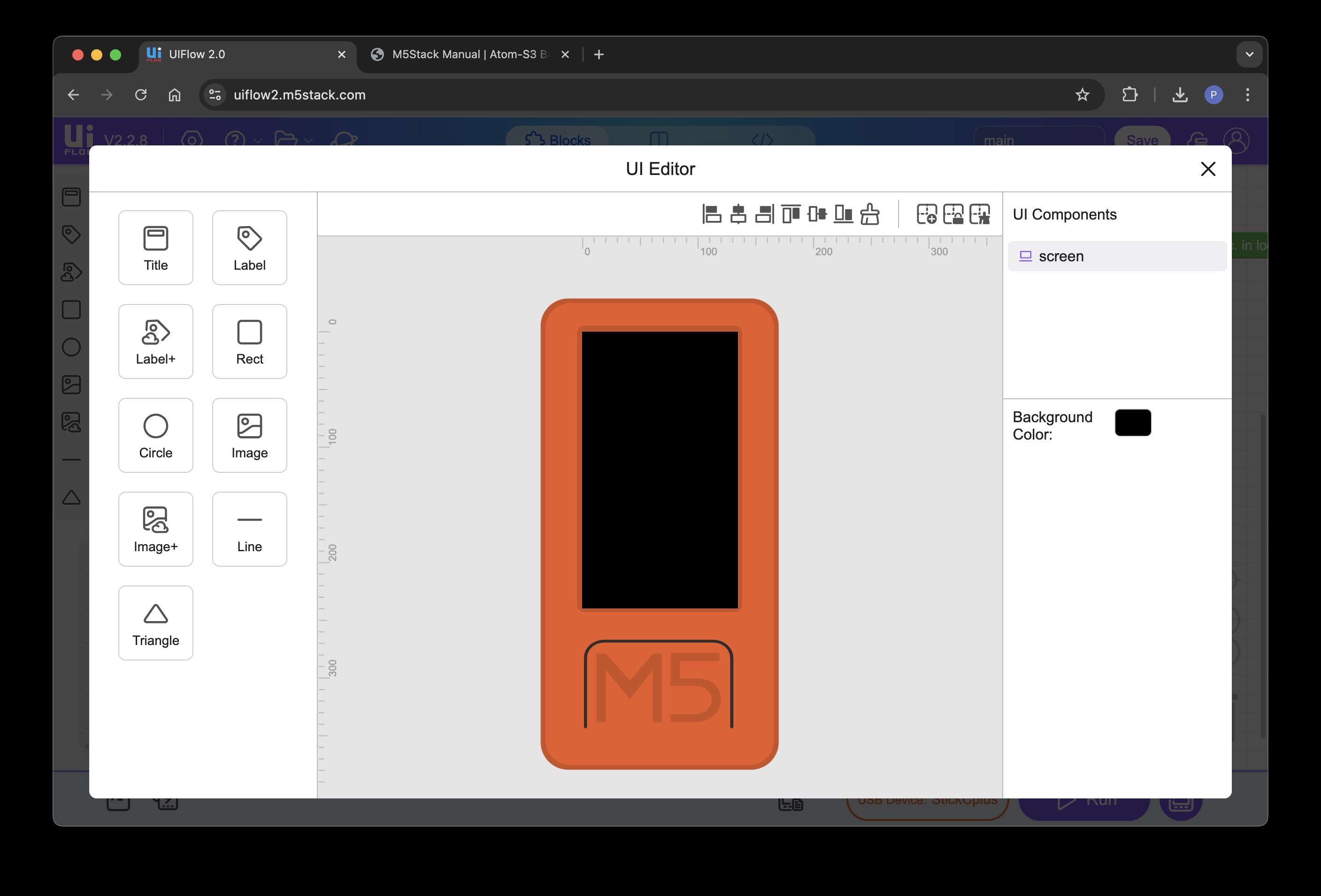 M5Stack UI editor