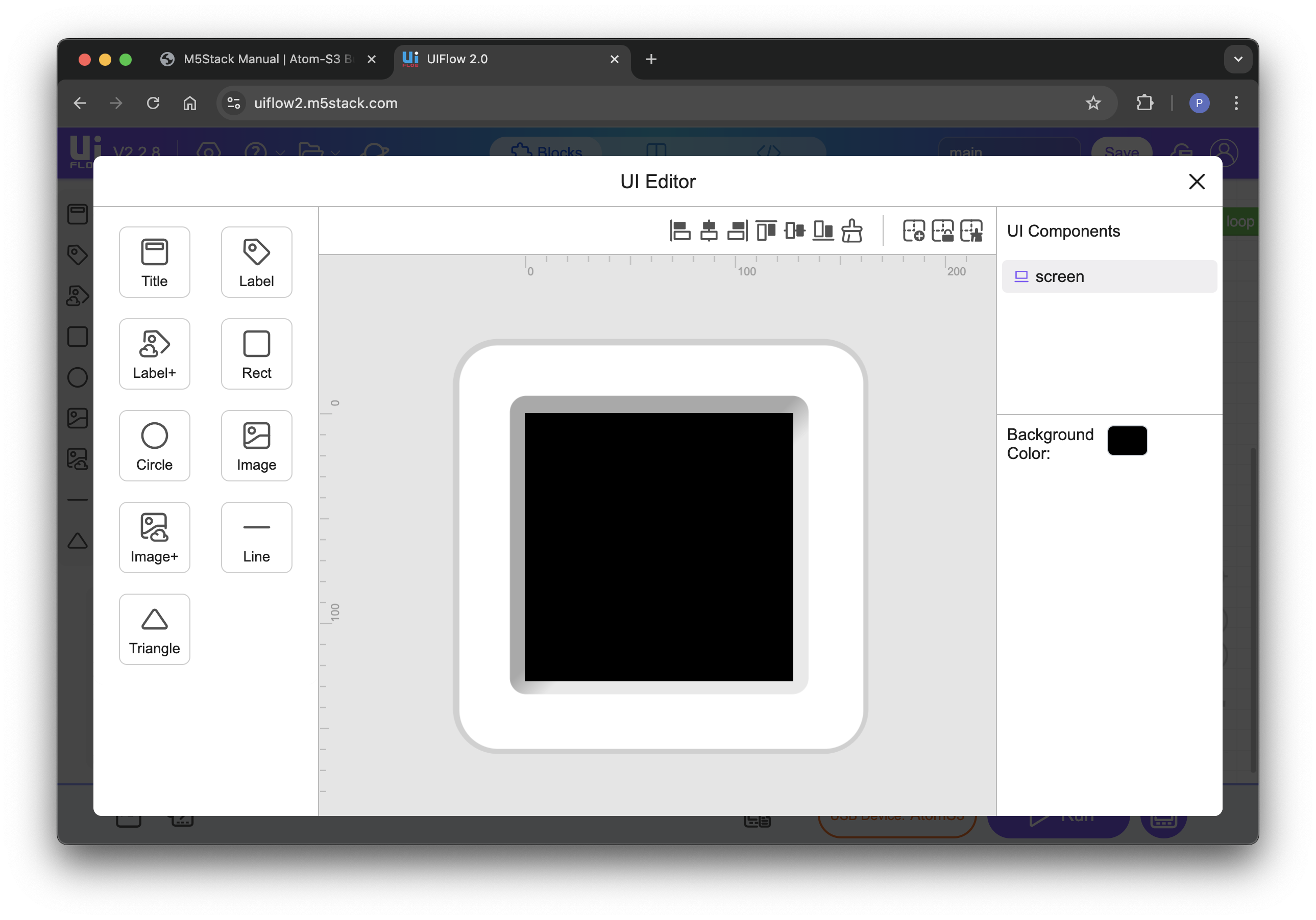 M5Stack UI editor